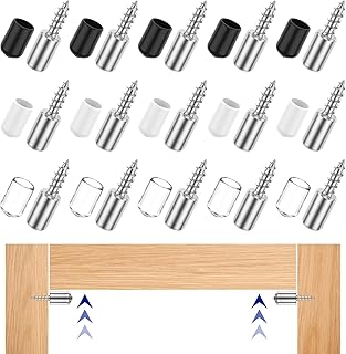 150Pcs Cross Head Self Tapping Screw, Metal Shelf Bracket Screws Pegs, Non Slip Dust Sleeve Shelf Support Pegs, Cabinet Laminate Support Holder, No Punching Furniture Support Peg for Cupboard Wardrobe