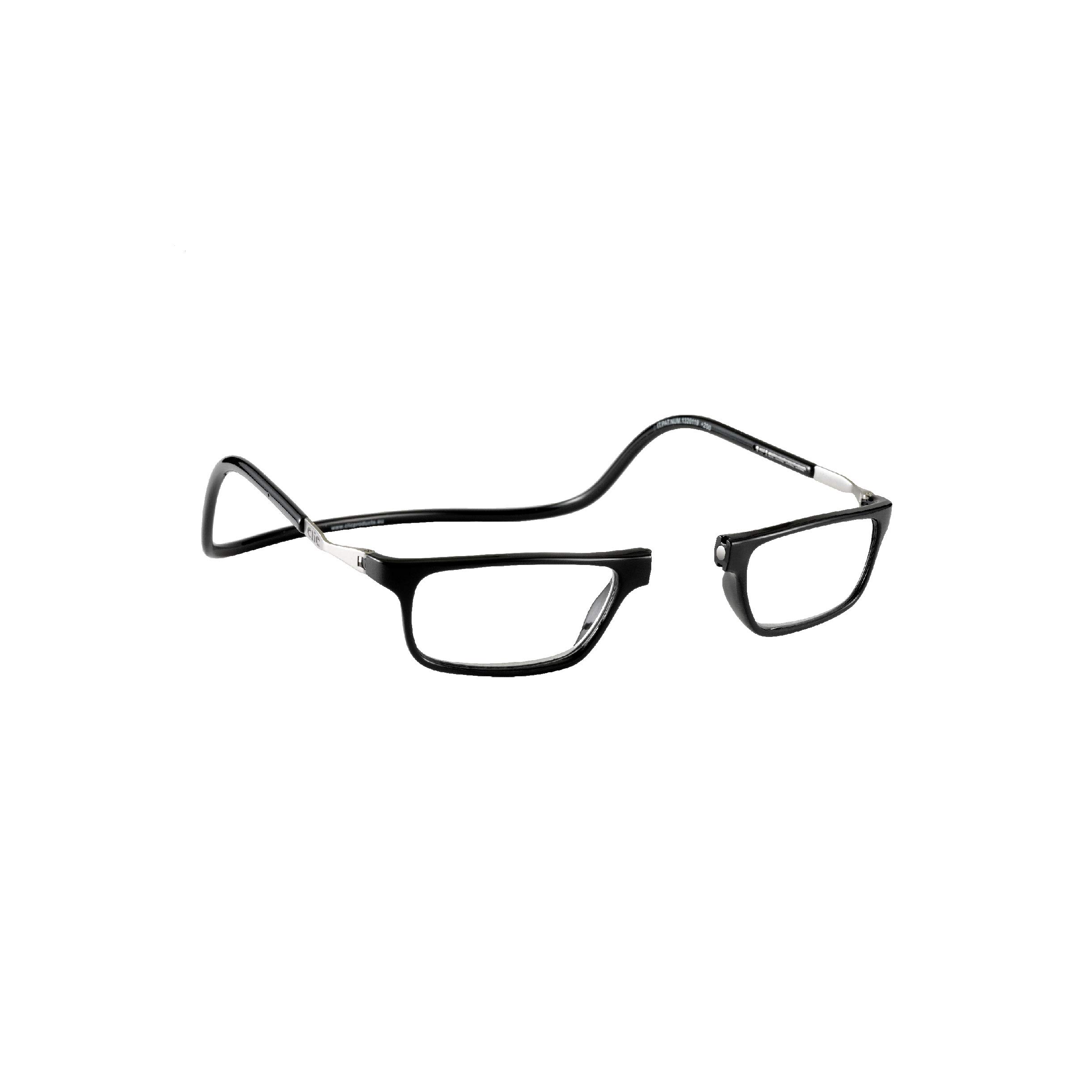 Clic Executive Black Front Connection Readers -Strength +2.50