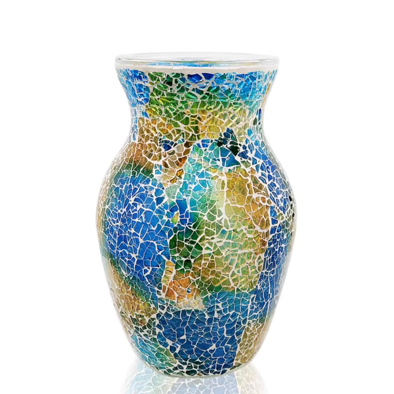 Vase en verre turc exotique fait main pour décoration haut de gamme