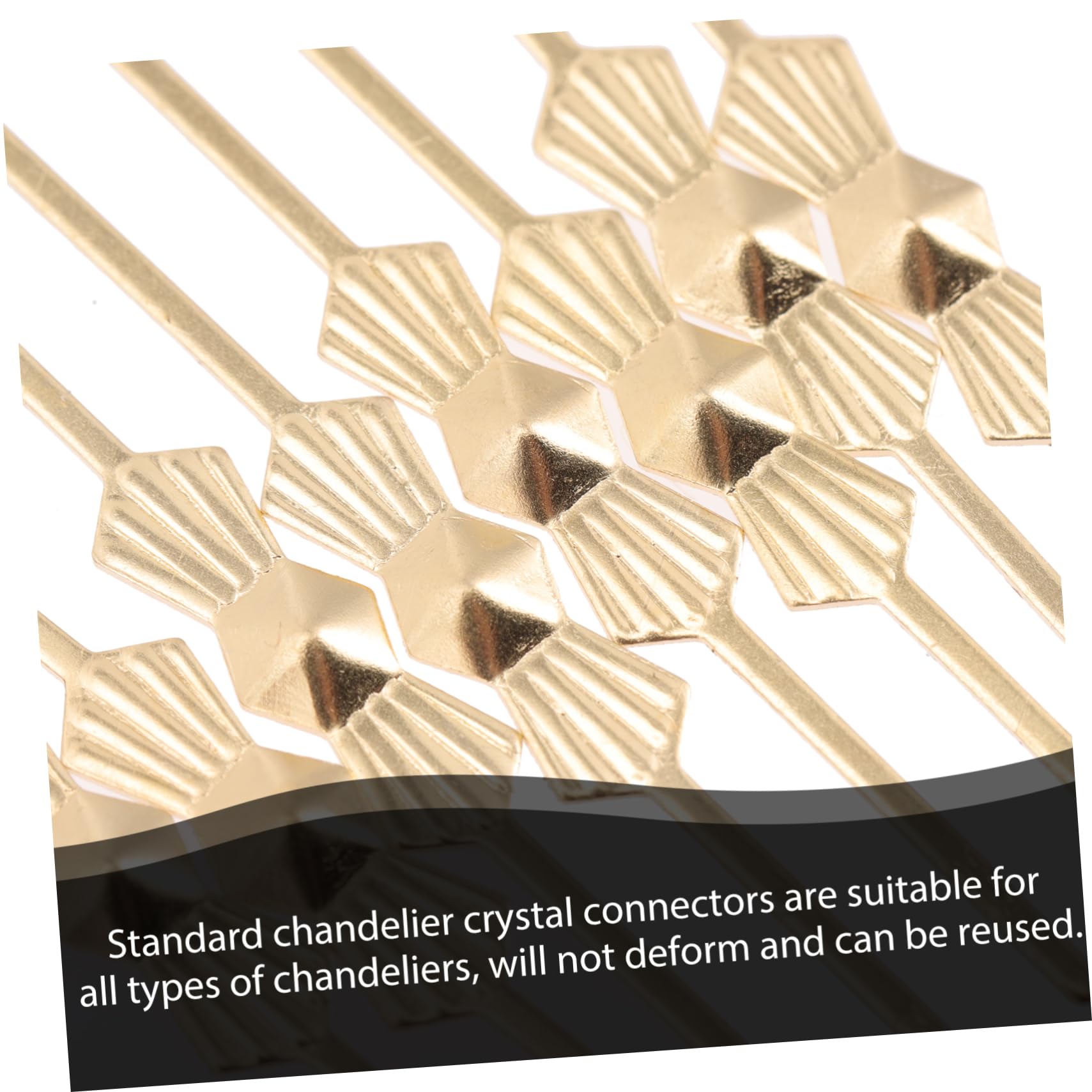 Connettori Per Lampadari 200 Pezzi Clip Farfalla Metallo Resistente Per Fissaggio Cristalli e Accessori Illuminazione