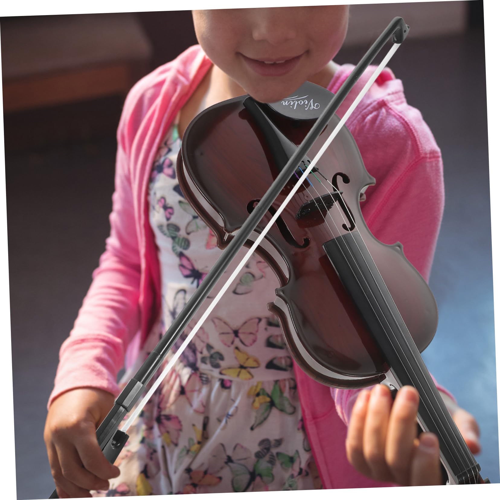 Mini Violino Giocattolo Musicale per Bambini, Marrone Plastica | Forma Classica, Stile Piccolo e Delicato, Idea Regalo Compleanno, per Ragazzi e Ragazze
