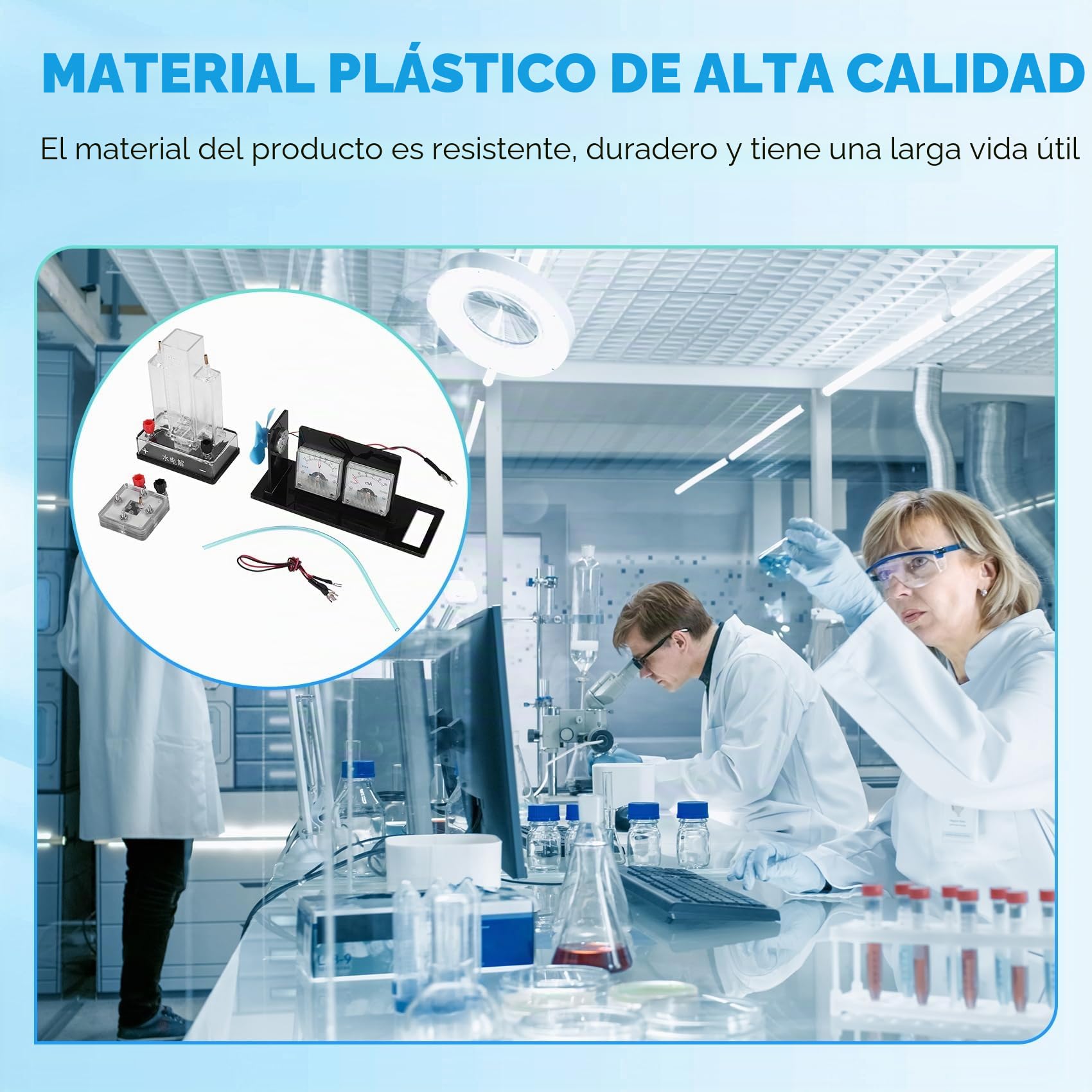 Celda de Combustible de Hidrógeno, Celda de Combustible de Membrana de Intercambio de Protones, Accesorios de Enseñanza de Laboratorio de Secundaria de Nueva Energía