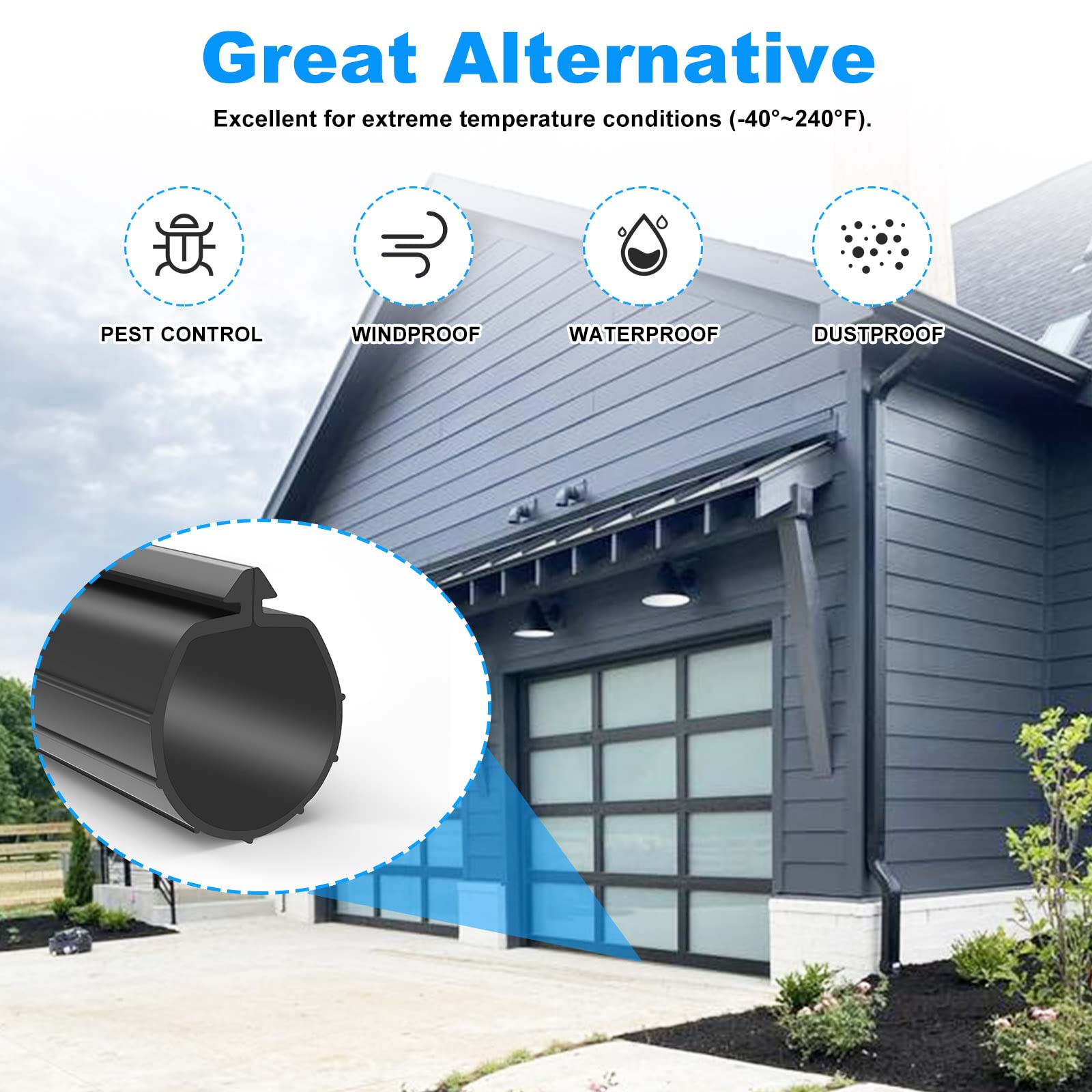Garage Door Seals Botto Rubber - Jobon 20 Ft Universal U O Weatherproofing Garage Door Weather - View #7