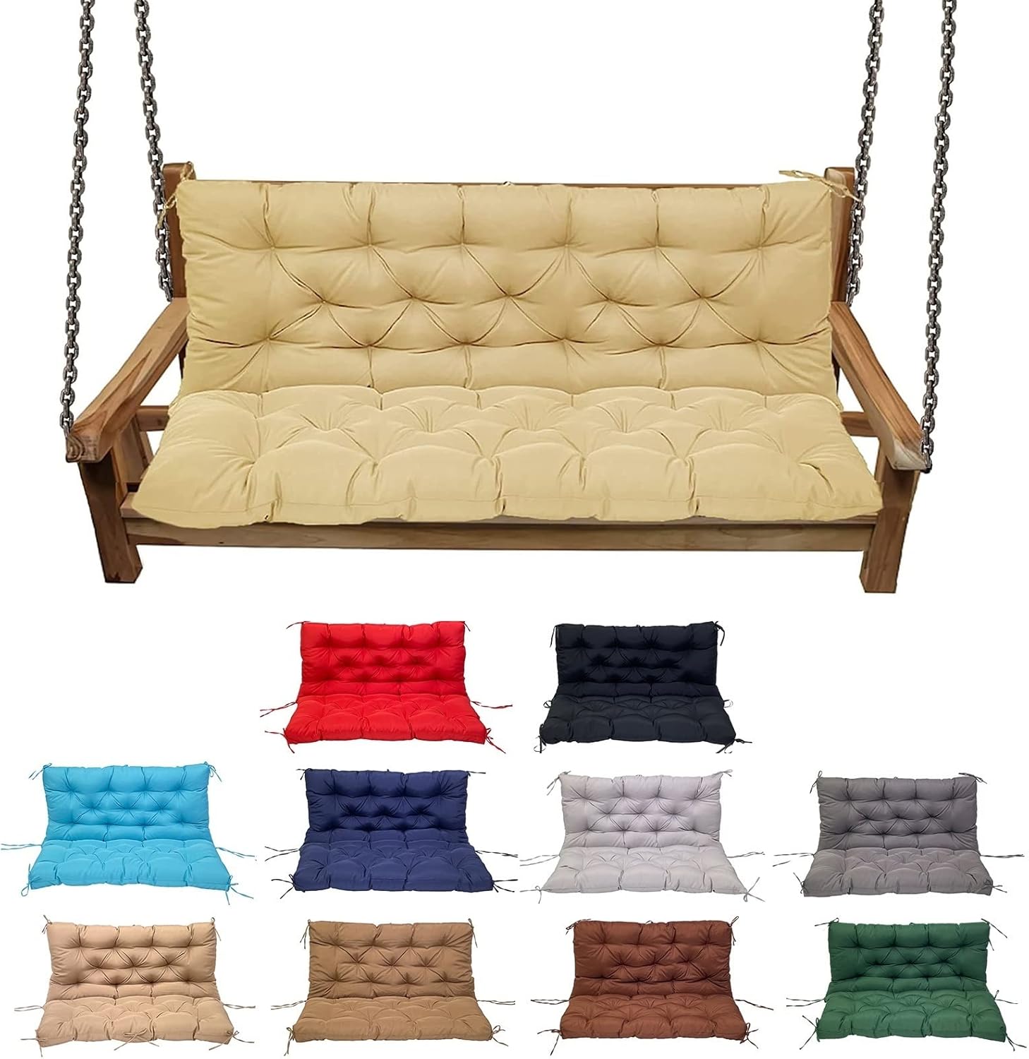 YXMKJOS Swing Cushion Replacement Outdoor Porch Swing