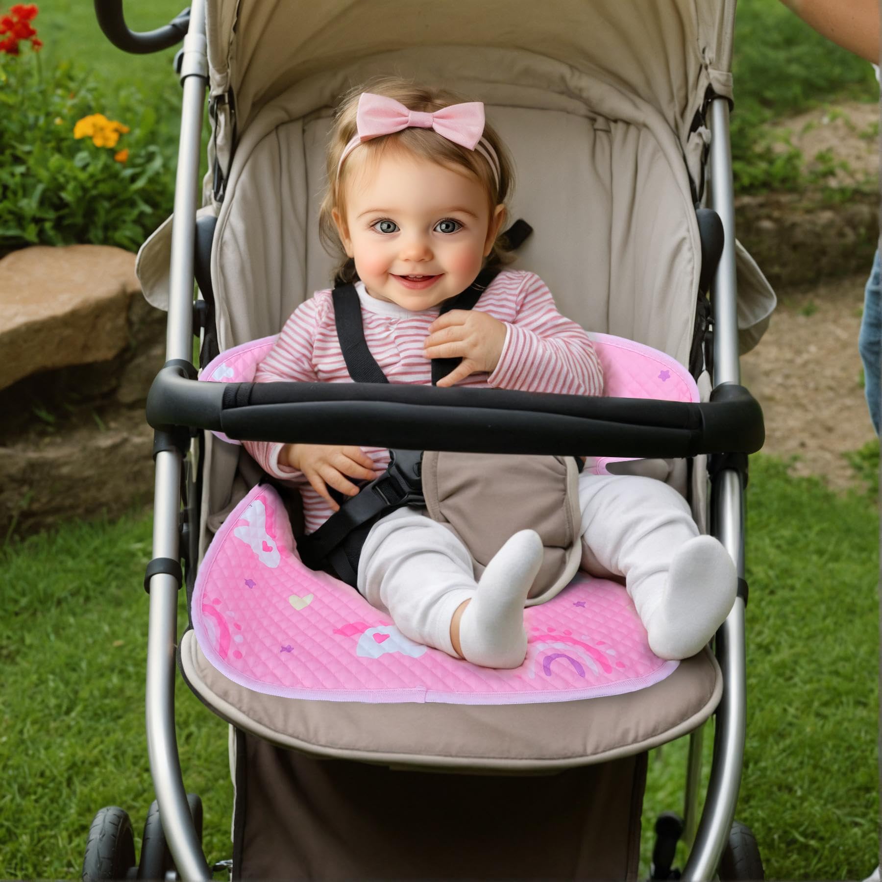 INFANZIA Dry Seat, paquete de 2 protectores impermeables para asiento de coche, forro de asiento de coche, entrenamiento para niños pequeños, bebés y bebés, almohadilla para asientos de coche,