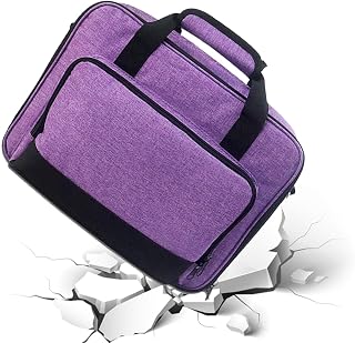 Portable Projector Bag | Projector Carrying Case Travel Storage Pockets,Large Capacity Convenient Projector Carrying Bag for AV Cable Cable Haoying