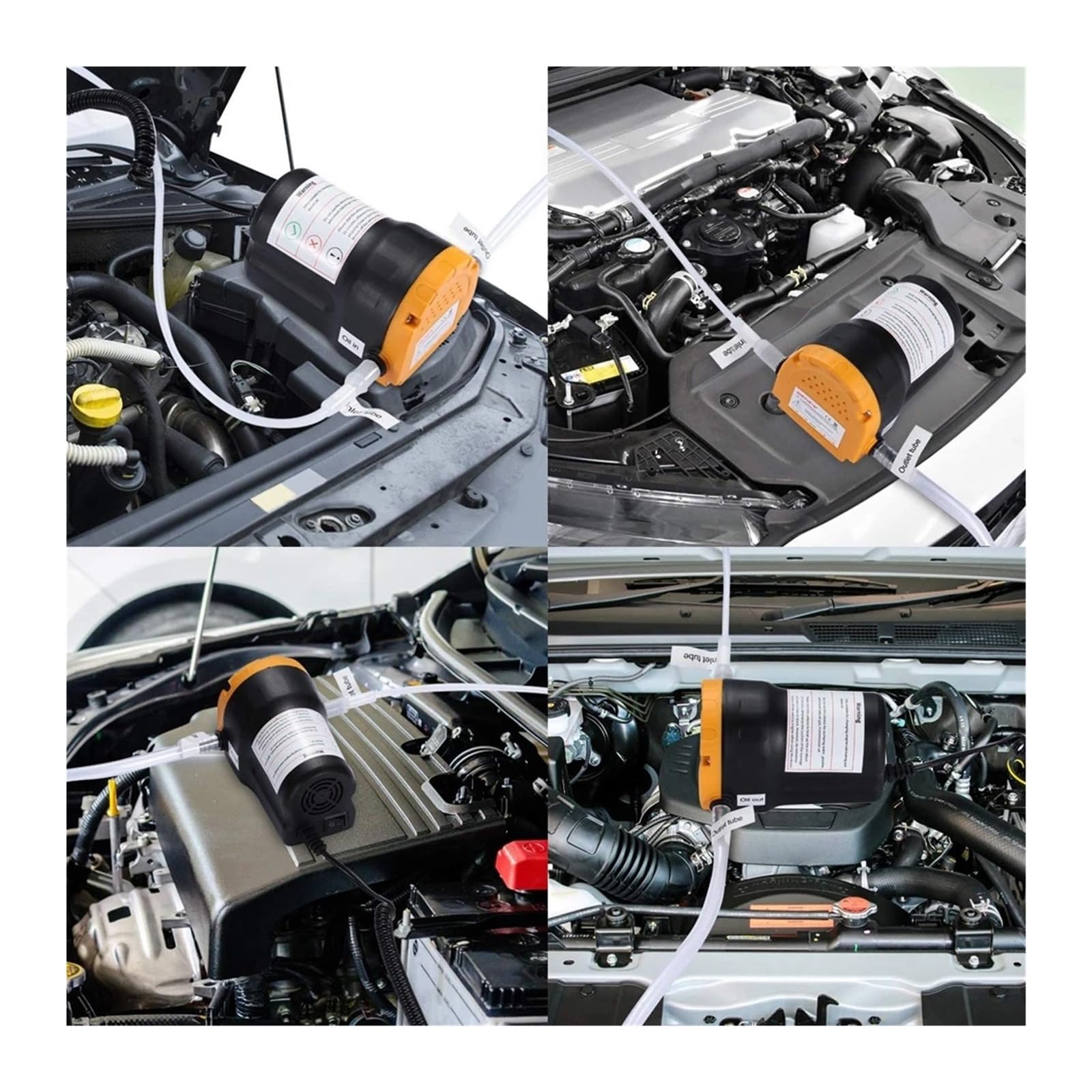 Para Bomba Para Aceite Para Motor Barco Y Motocicleta, Extractor Sumidero Fluido Diésel Eléctrico 12V, Transferencia Combustible Con Tubos Bomba Combustible Eléctrica