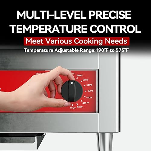 Miniatura 6 de CROSSON Plancha eléctrica comercial de encimera de 24 x 16 pulgadas, parrilla eléctrica superior plana de 120 V3500 W, placa de cocina cromada