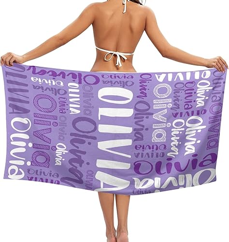 Vista 132 de Toalla de playa, toallas de playa personalizadas para niños, toallas de playa para adultos y niños, microfibra de secado rápido, toallas de playa