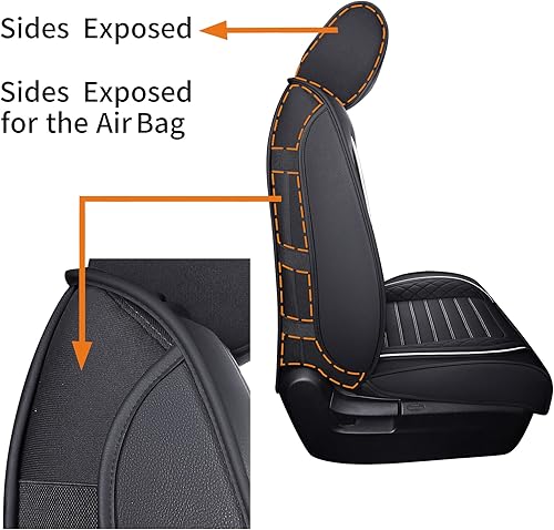 Miniatura 9 de Aierxuan Fundas de asiento delantero compatibles con Toyota Tundra ajuste personalizado 2008-2025 camioneta Crewmax doble cabina impermeable de