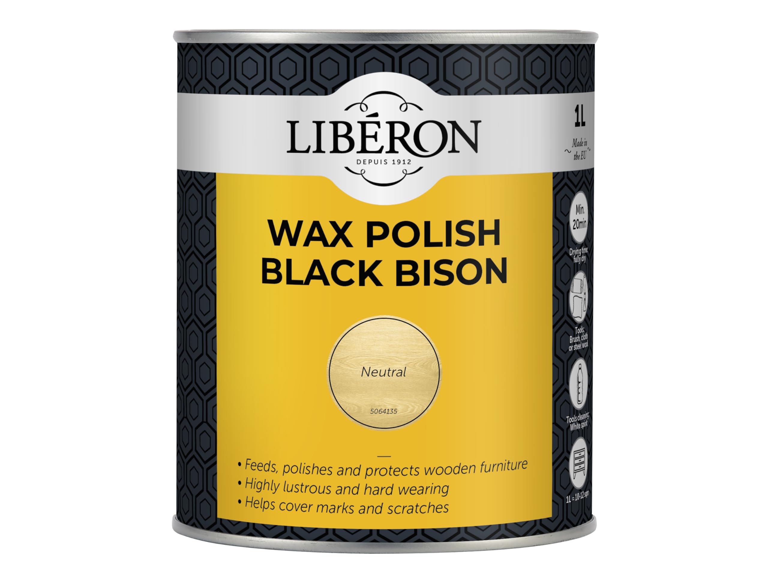 LIBERON Black Bison Wax Paste 1KG Neutral