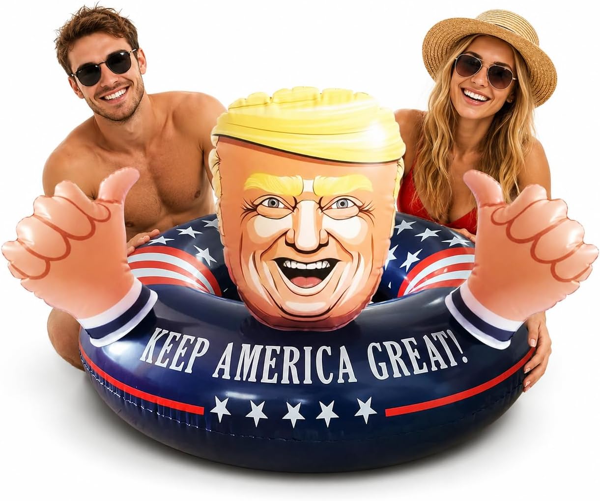 MAKE SUMMER Time GREAT AGAIN - with Donald Trump, American Pool Float #TrumpFloat