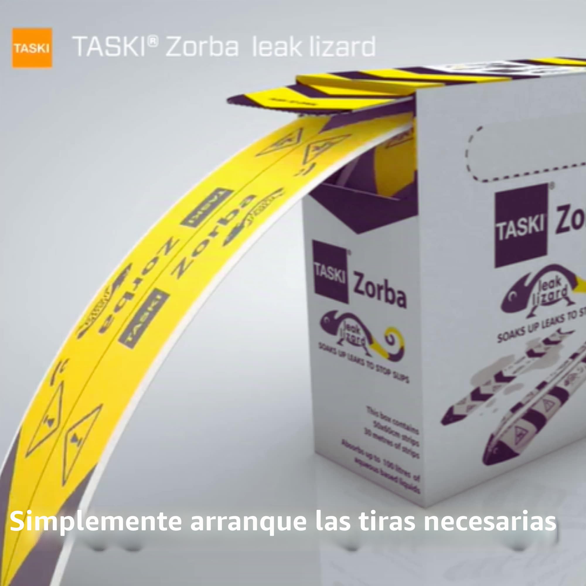 TASKI 7523269 Diversey Zorba - Tiras de contención de derrames de lagarto, en caja