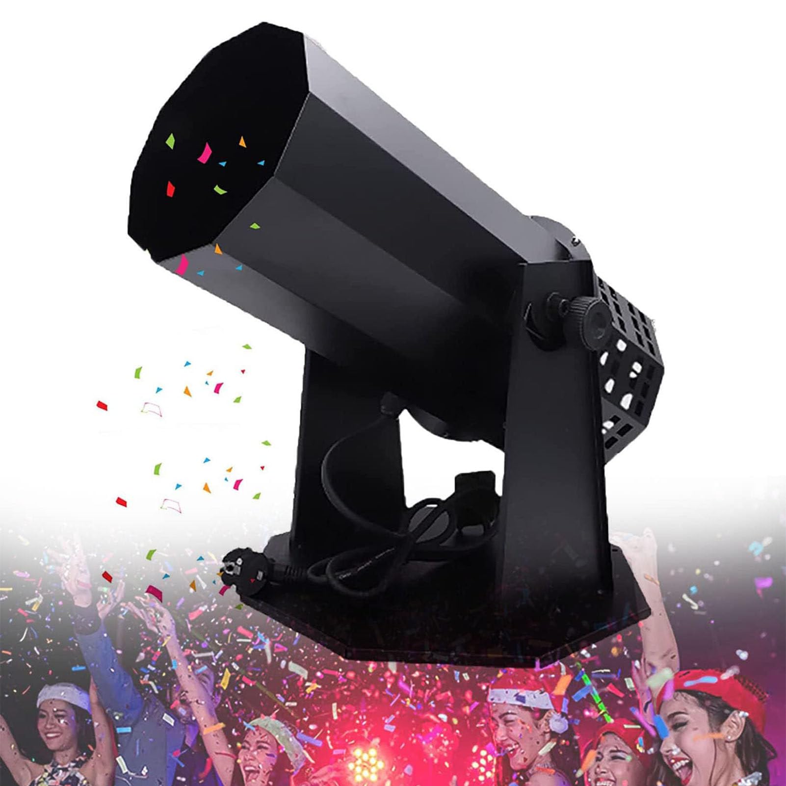 Profesjonalna maszyna armatnia konfetti 1500 W Electric Confetti Launcher Confetti Tubes z bezprzewodowym pilotem, na specjalne wydarzenie, imprezy, klub, ślub, koncerty,Machine