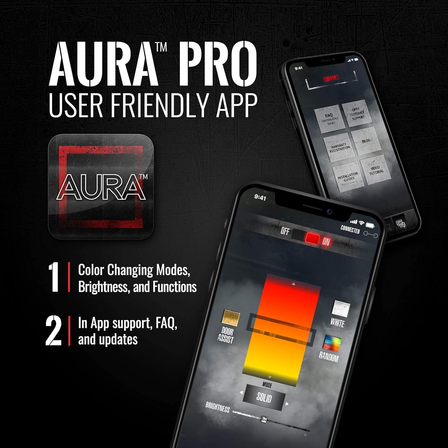 Top Brands OPT7 AURA PRO Car Interior Lighting Kit Bluetooth Smart-Color LED Strip - 4pc - App Enabled- iOS & Android Flash Sale Buy 1 get 1 OPT7 AURA PRO Car Interior Lighting Kit Bluetooth Smart-Color LED Strip - 4pc - App Enabled- iOS & Android