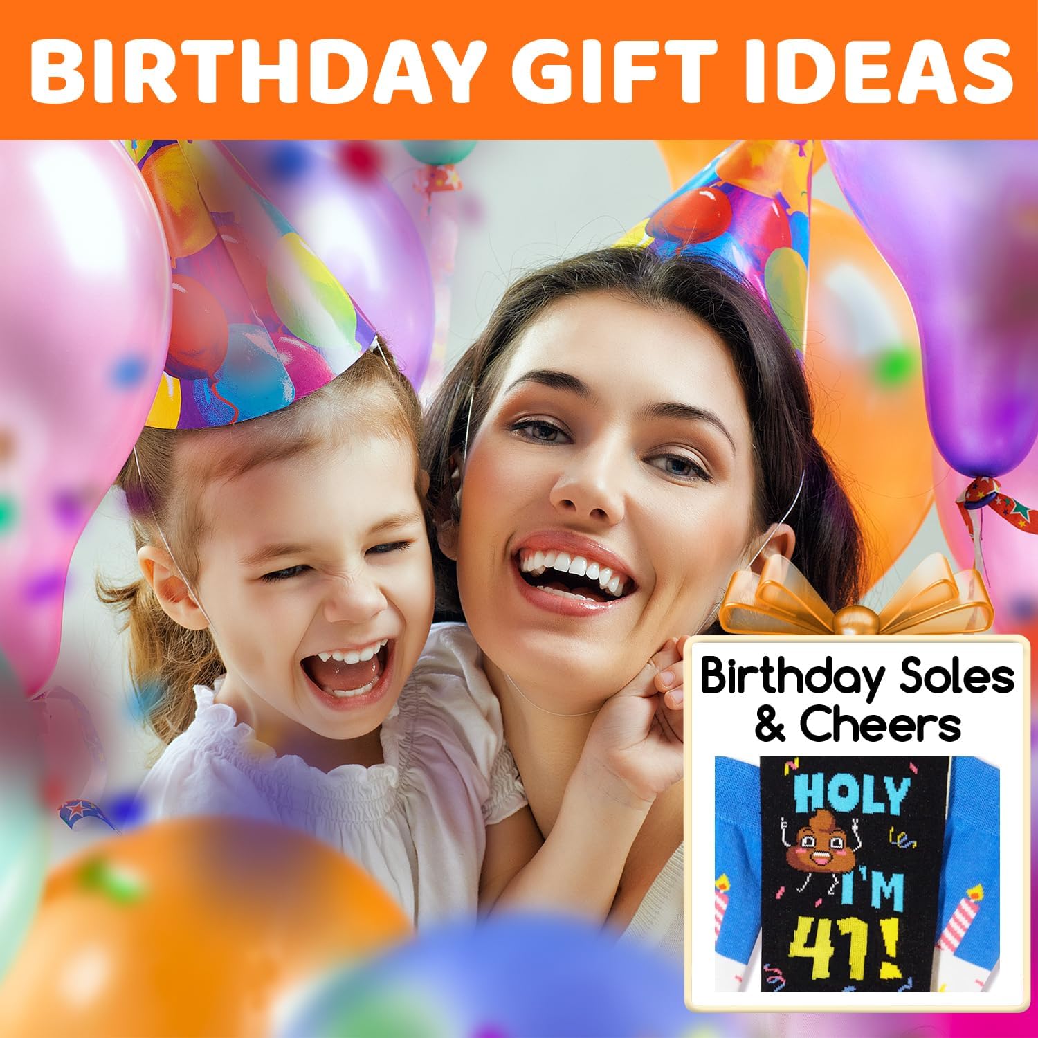 HAPPYPOP Birthday Gift Ideas - 50th Birthday Gifts for Women Man Her Him, Funny Bday Socks - Image 5