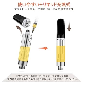 ケース付き　150本 ホワイト リキッド用 交換 アトマイザー Amazon | BLACK STONE 1.0ml 100本セット オイル・リキッド用