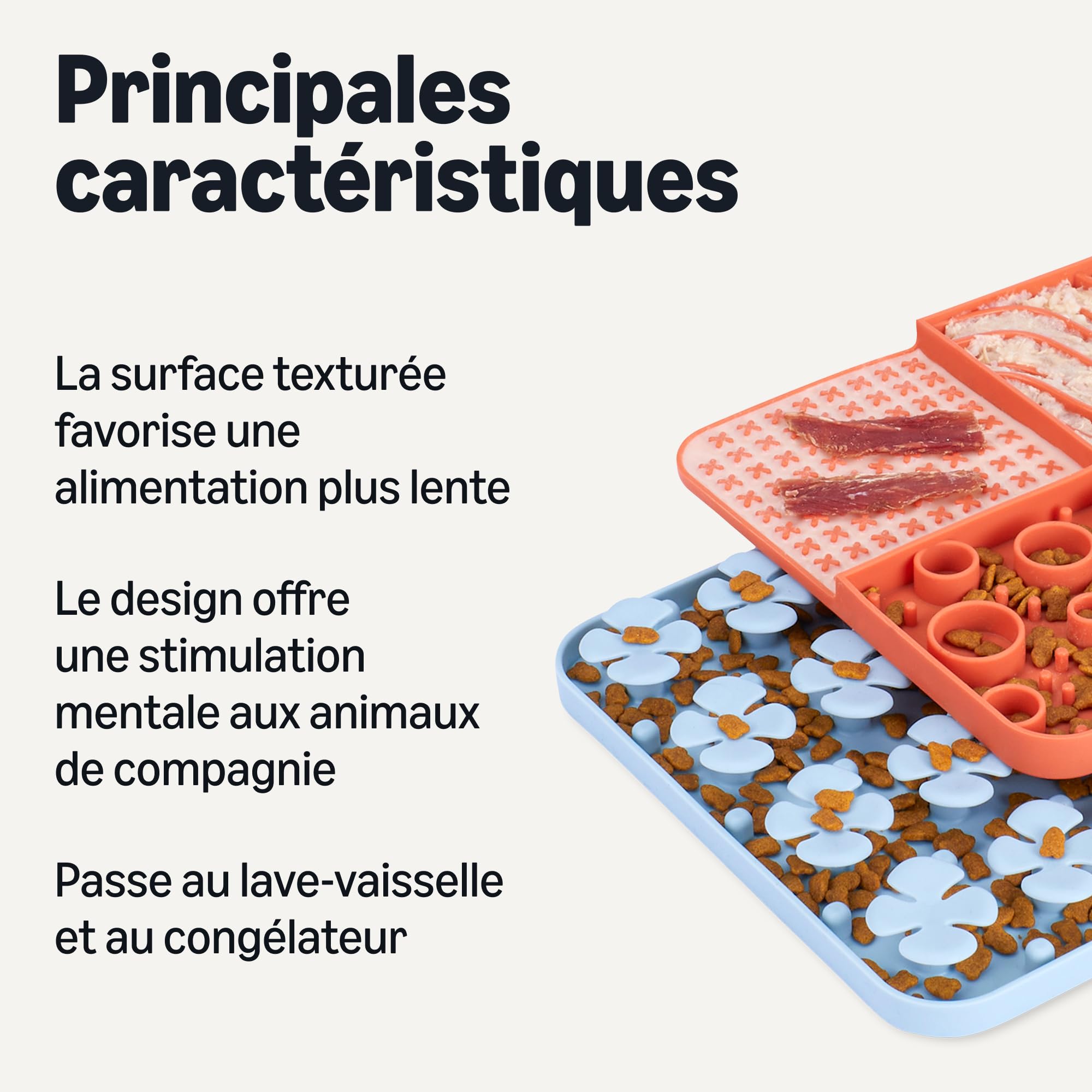 Image secondaire de Lot de 2 Tapis d'Alimentation en Silicone pour Chien - Amazon Basics