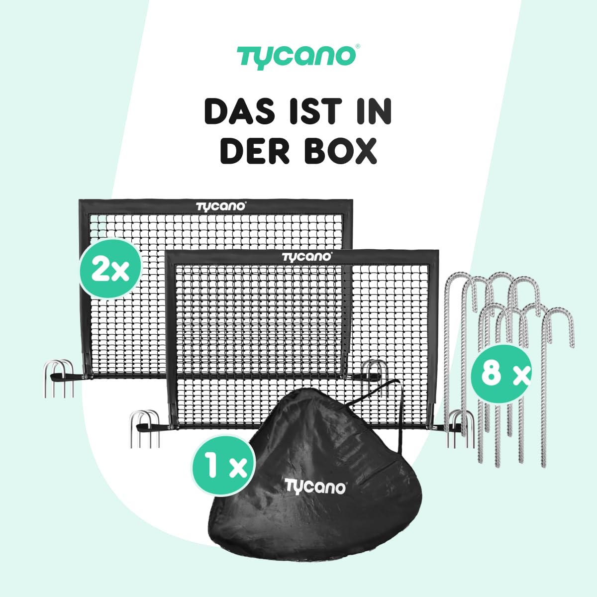 Tycano Pop-Up Fußballtore Set - Fußballtore - 120 x 90 cm