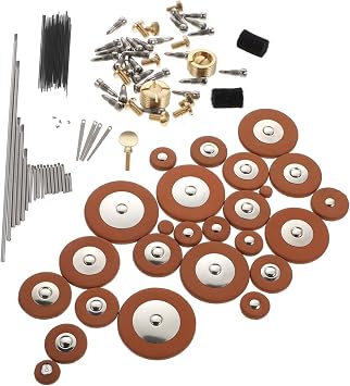 Abaodam 1 Set Alto Saxophone Repair Kit Practical Sax Parts with Durable Pads Screws and Springs for DIY Maintenance and Replacement of Damaged Components