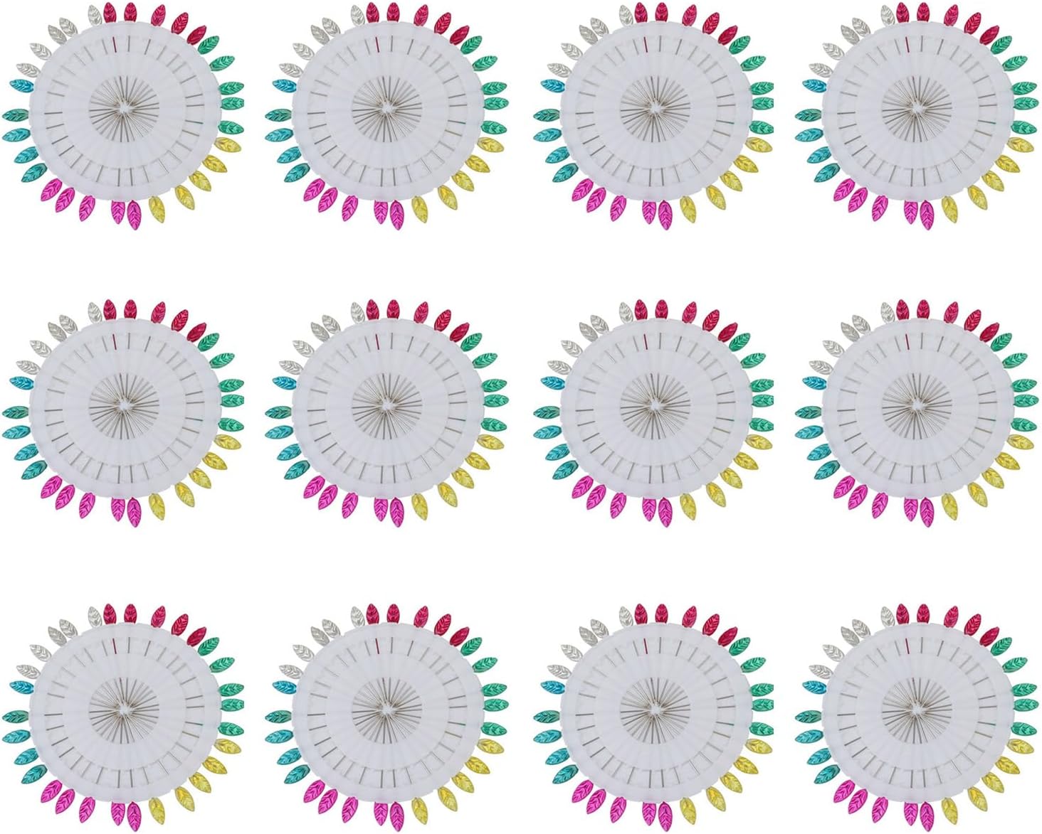 Straight Quilting Pin for Dressmaker Long Straight Colorful Head Sewing for Fabric Sewing Dressmaking Project Embroidery
