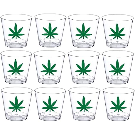 420 Party Weed Plastic Shooter Glasses