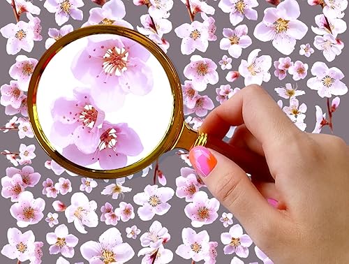 Miniatura 3 de Pegatinas para uñas (5 hojas) FLONZNAIL Cherry Sakura Real Photo Flowers Garden Vintage Style