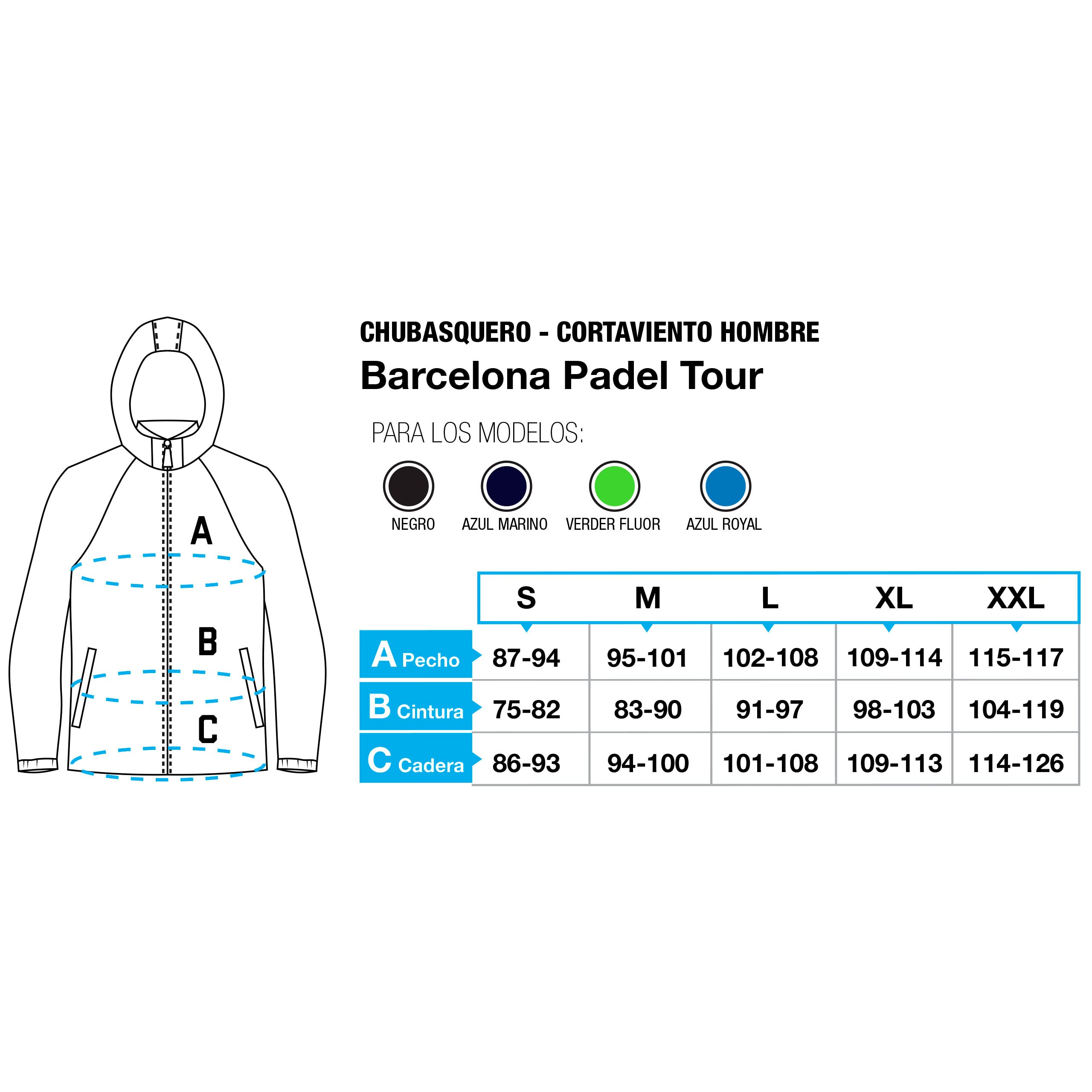 Barcelona Padel Tour | Imperméable Pour Hommes Joma | Practice de Padel | Technologie Micro-Mesh Respirabilité et Ventilation Optimales | Avec Poches et Poignets Élastiques Réglables