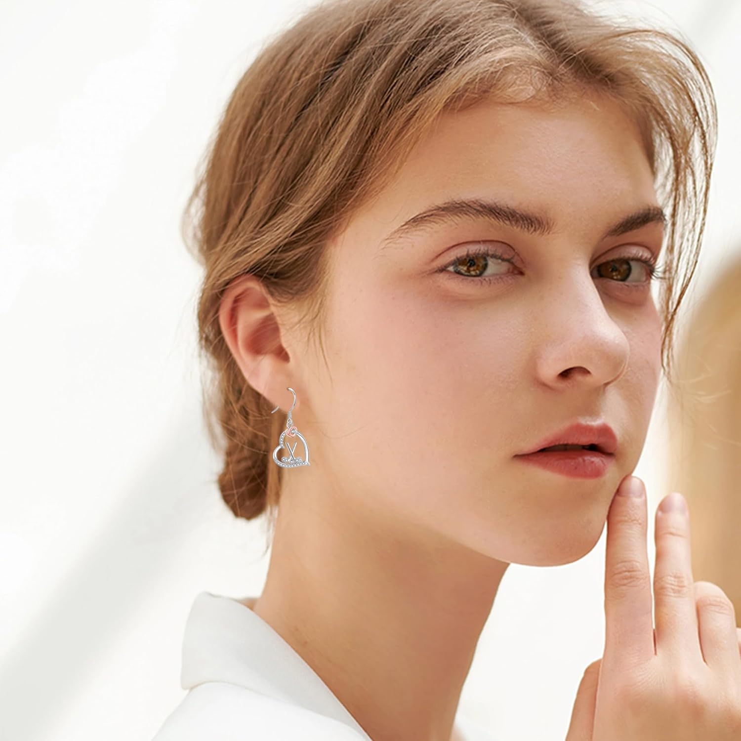 YAFEINI Sterling Silver Golf Hockey Baseball Lacrosse Earrings Heart Sport Jewelry for Women Birthday Christmas Gifts