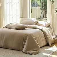 Vista 9 de DOZ - Juego de funda de edredón, 100% viscosa derivada de bambú, cultivado orgánicamente, suave como la mantequilla, fundas de edredón refrescantes