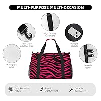 Amazon.com | Tangopi Hot Pink Black Zebra Print Duffle Bag
