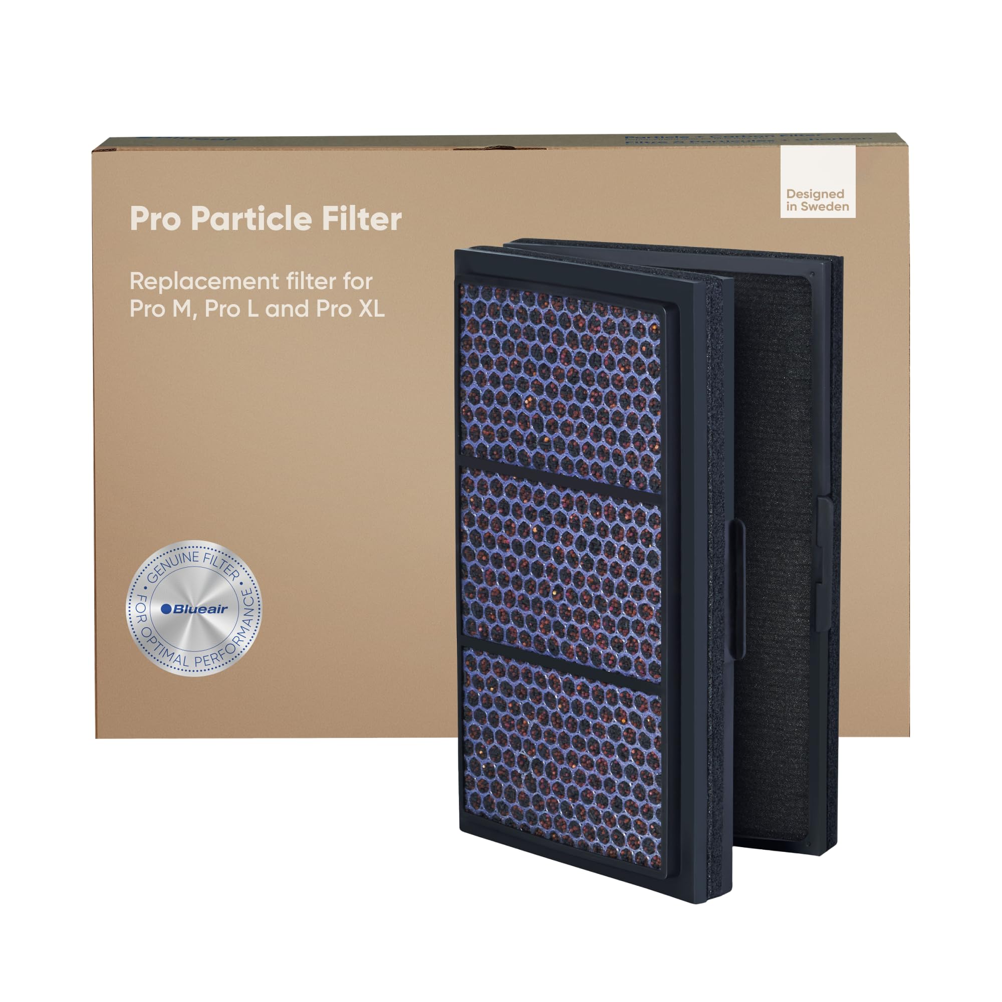 Blueair - FPROSM - HEPASilent SmokeStop Filter For Pro Series Compatible With Pro M , Pro L , and Pro XL - Black."Min 1 year manufacturer warranty"