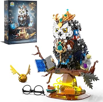Ideas Magic Owl Flower Animal Building SetCollectible Bird Model, Compatible with Lego for Adults, Creative Gifts for Adults or Teens Kids 14+ 1288 Pcs