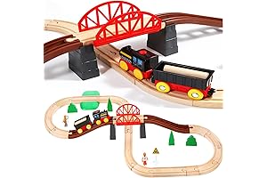 Asweets Wooden Train Set: Train in a Tin