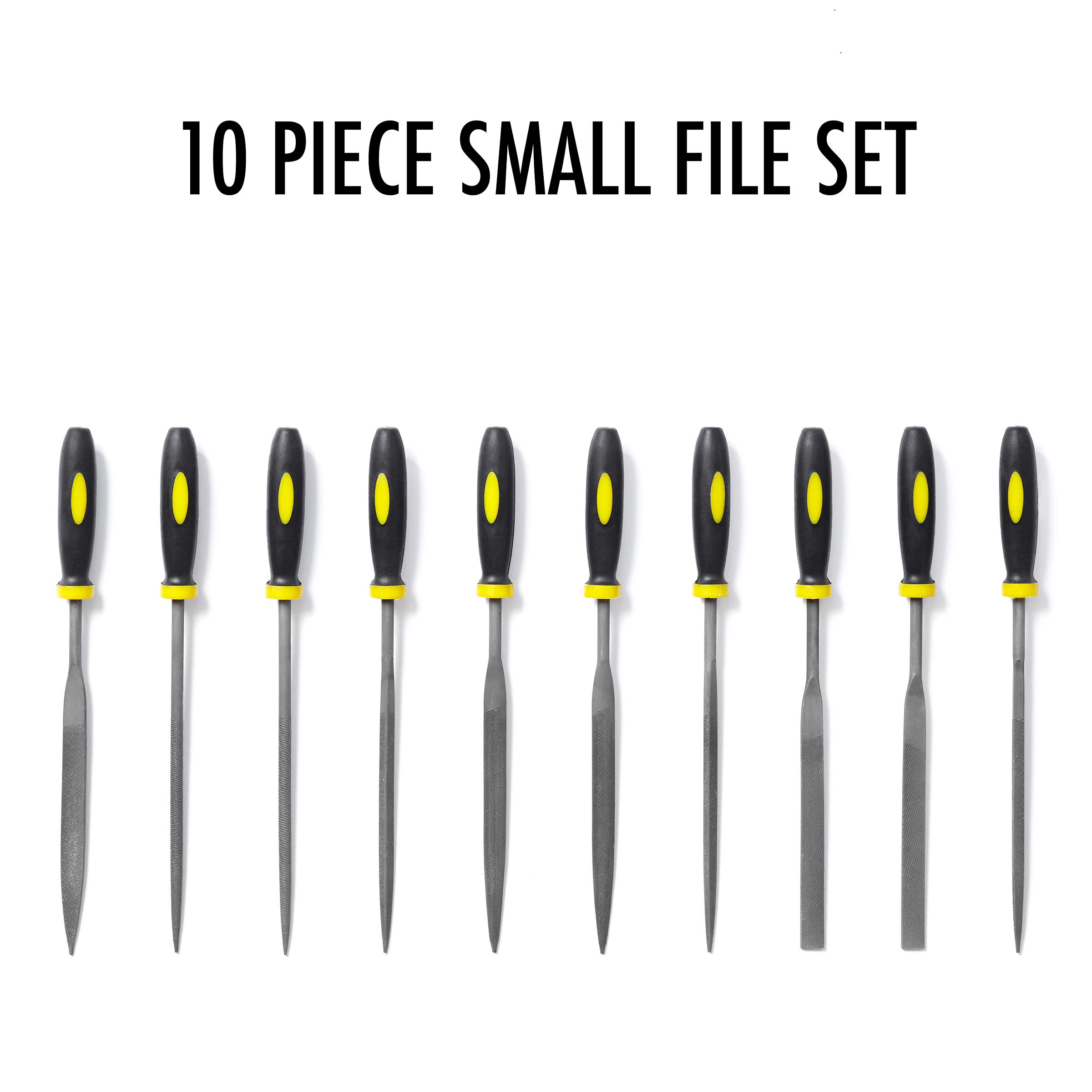 16PC File Set Metal & Wood Needle Hand File Set Tools Dual Grit
