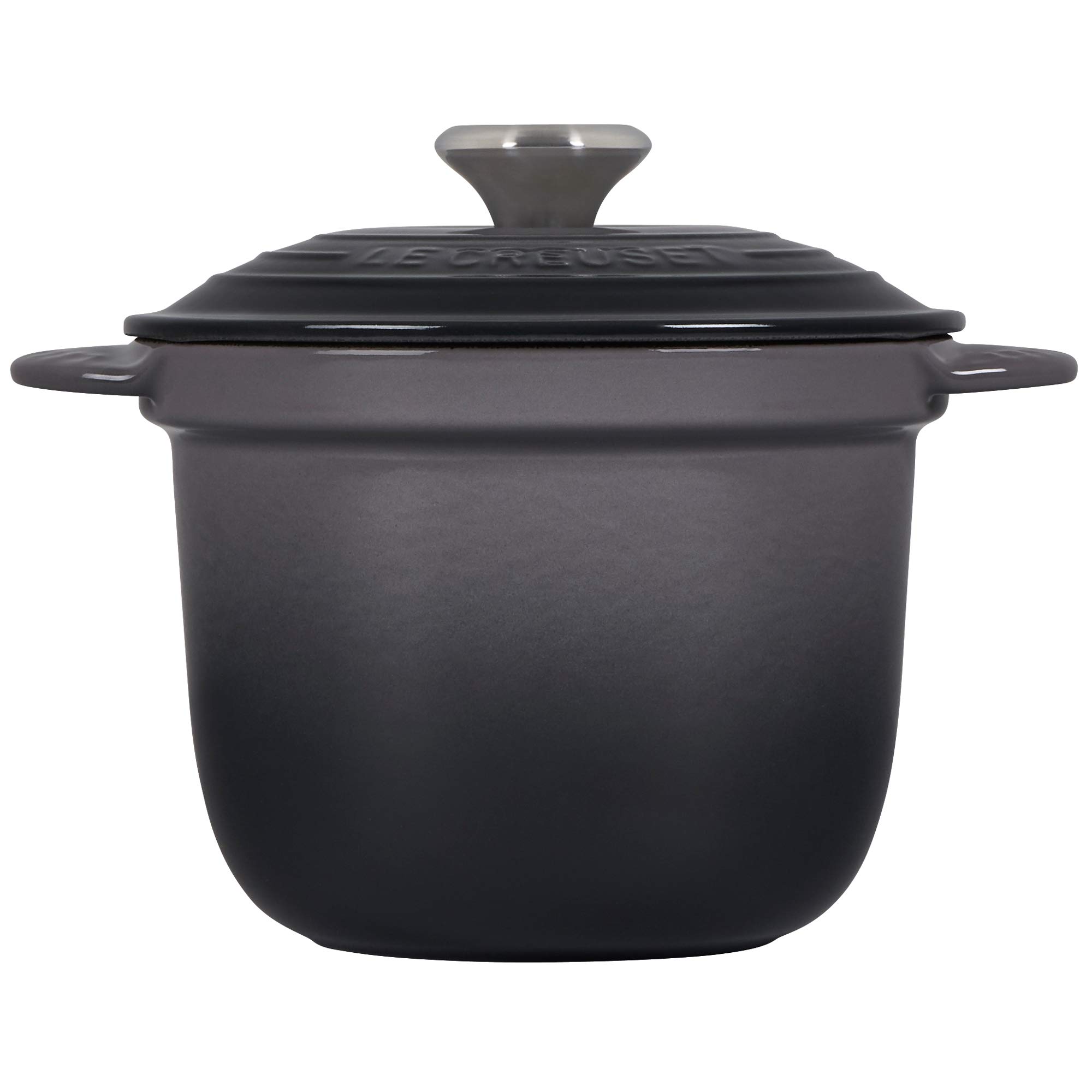 ル・クルーゼ 2.25 Qt. Signature Round Braiser with Glass Lid (Licorice