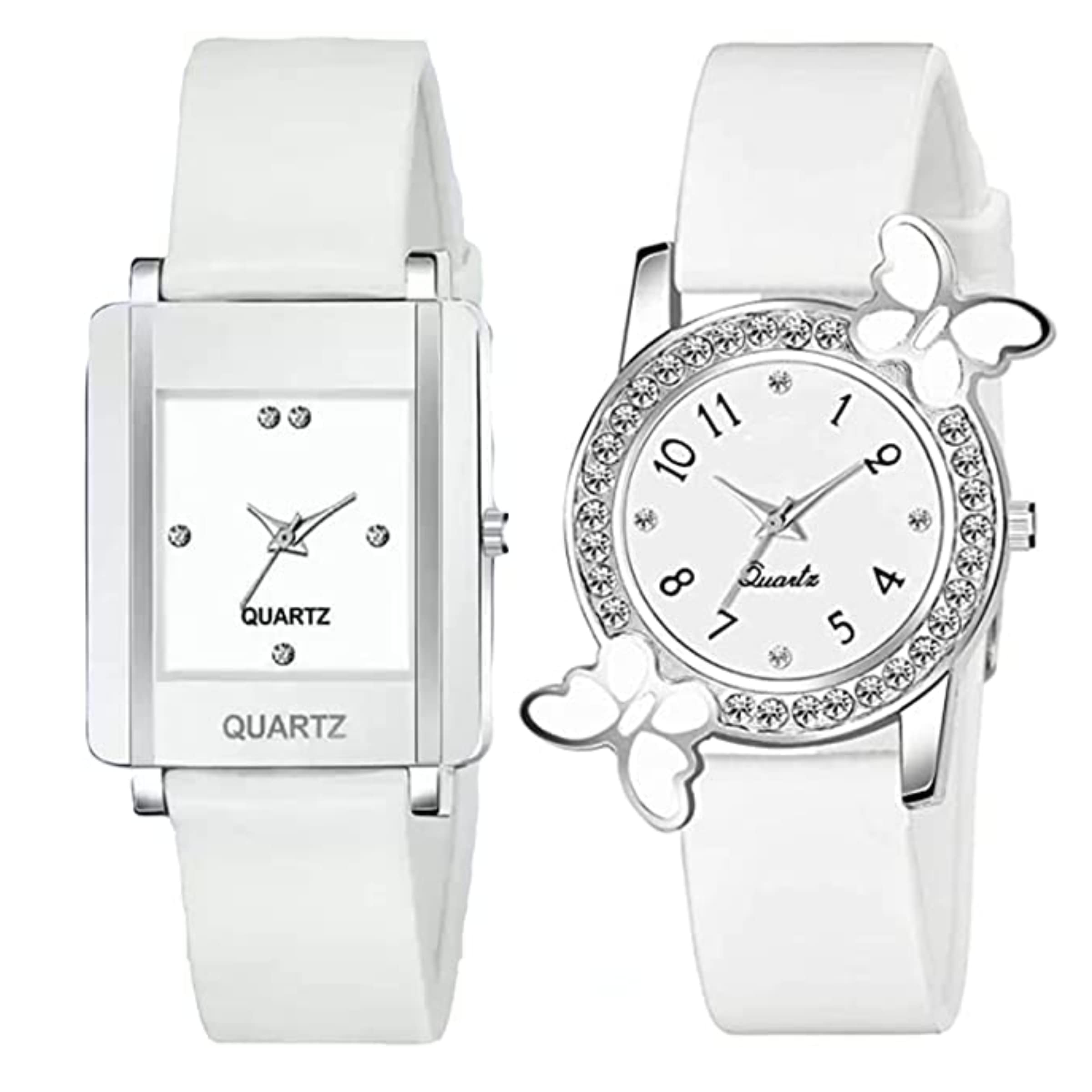 SBA PRIME Analogue Pu Belt Combo Watch for Women & Girls (White) (B0BNQWJG6X) Amazon Price History, Amazon Price Tracker
