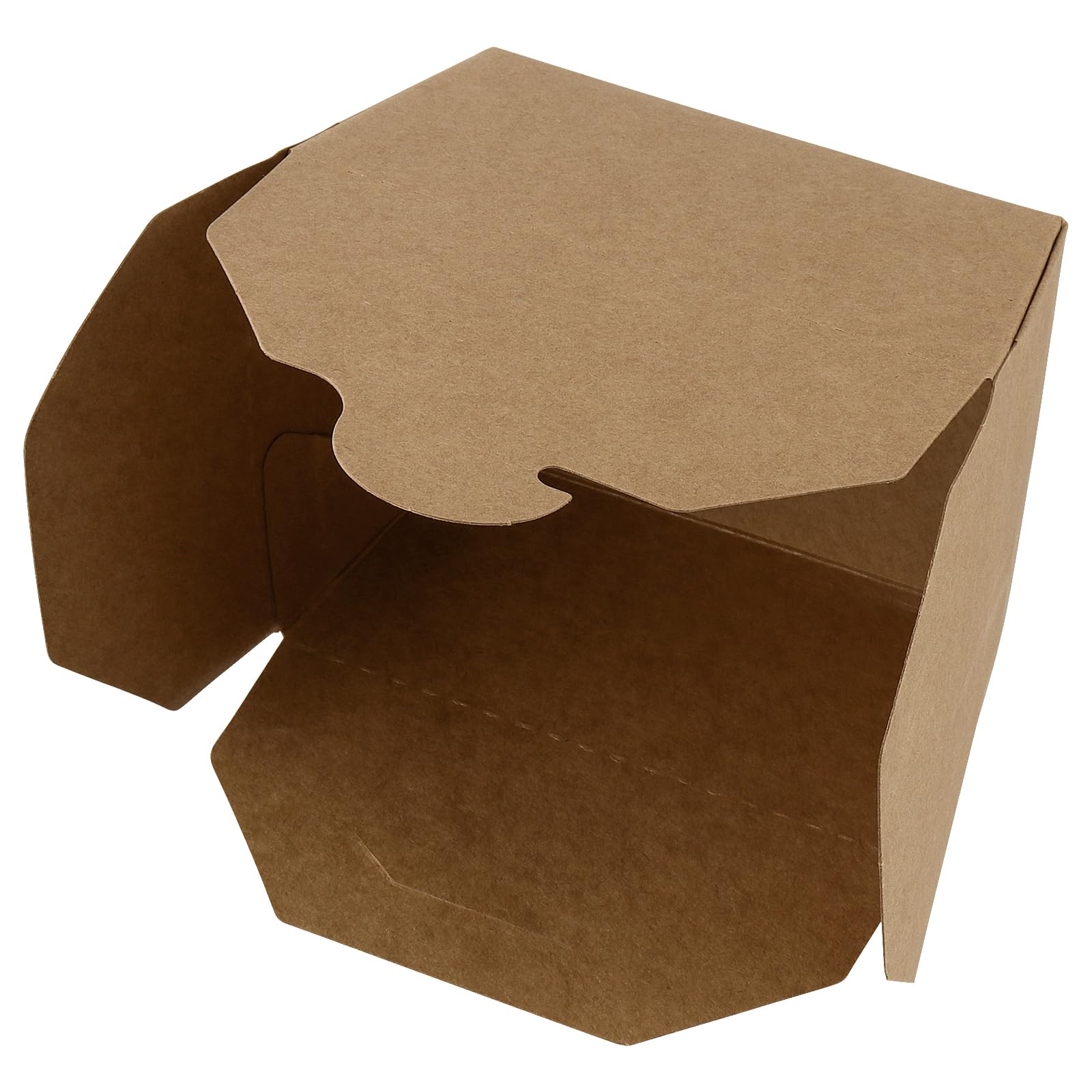 Confezione da 60 scatole da asporto in carta kraft, 800 ml, contenitori per alimenti da asporto, scatole da asporto per ristoranti