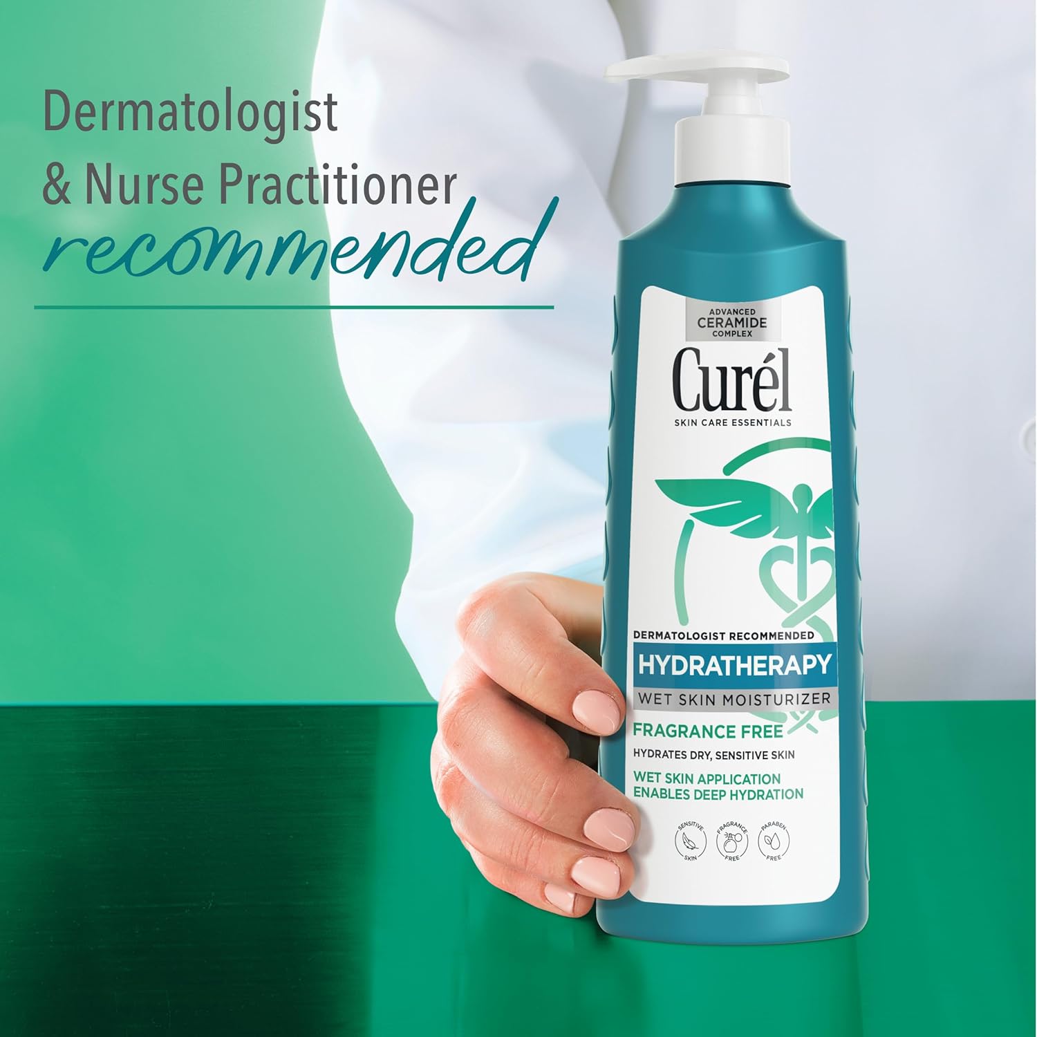 Curel Hydra Therapy In Shower Lotion, Wet Skin Moisturizer for Dry or Extra-dry Skin, with Advanced Ceramide Complex, 12 Oz, Pack of 2 - Image 5