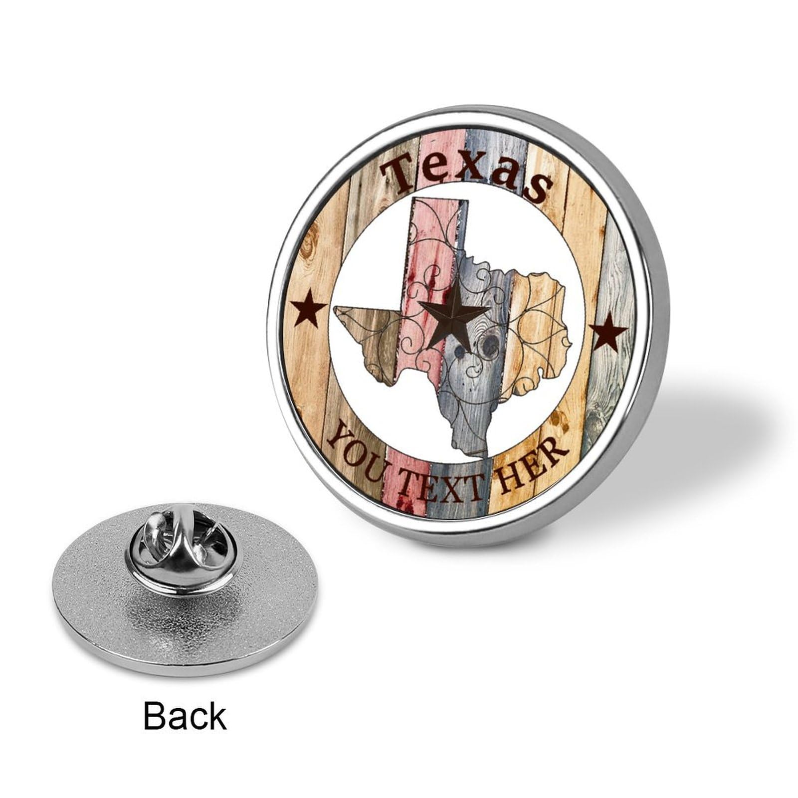 Texas Stars Emaille-Anstecknadel-Set, Nationen, Ureinwohner, Rucksack, Anstecknadeln, Stadtname, personalisierte Pins für Taschen, Jacken, Hüte, Rucksäcke, Hochzeit, Party