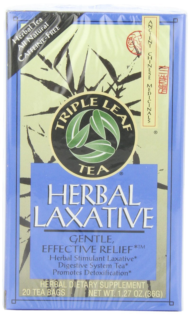 Triple Leaf Tea, Herbal Laxative, 20 Tea Bags (Pack of 6