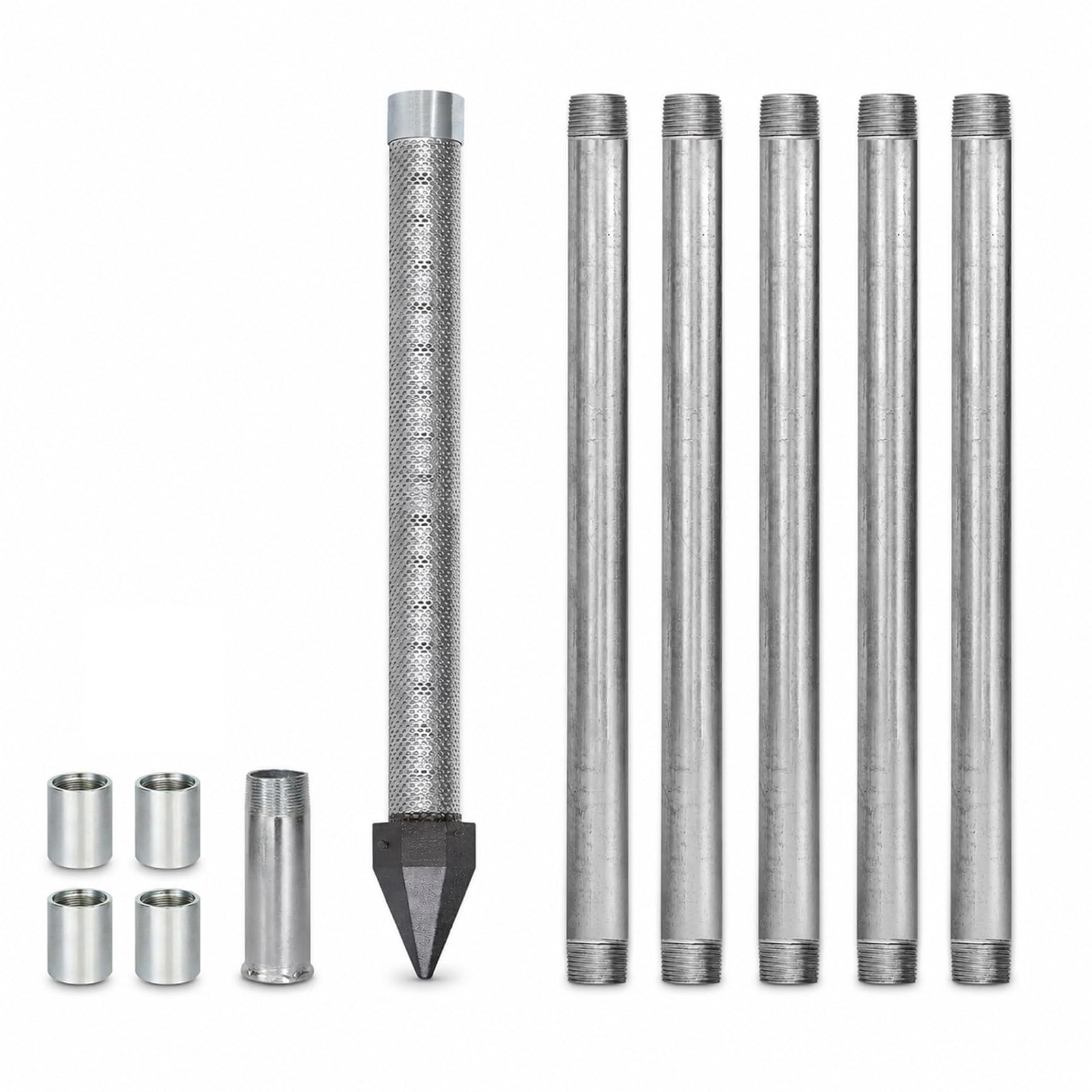 Kit Completo de Punta, Tubos, Manguitos y Tapa 5PipeKit | Todos los componentes de tubería para montaje DIY, elige la versión de 3 o 5 tubos según tu proyecto