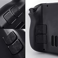 Vista 5 de Protector táctil compatible con Steam Deck Touch Trackpad (protector de trackpads + protector de 4 teclas, hexagonal de panal - negro)
