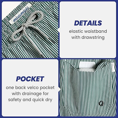 Miniatura 4 de maamgic Mens Slim Fit Swim Shorts Swim Trunks 7 inch Quick Dry Mens Bathing Suits with Mesh Lining
