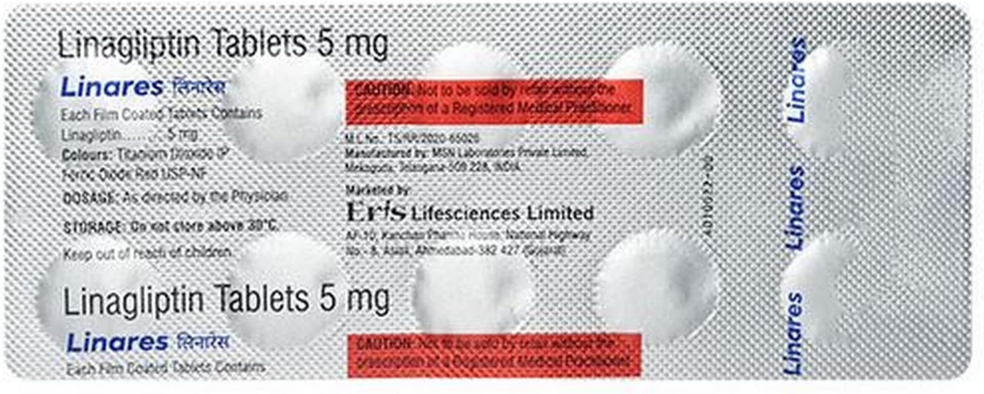 Linares 5 - Strip of 10 Tablets
