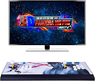 LAKIN 4500-in-1 Pandora Box Arcade Game Console 3D WIFI Retro Game Machine Double Stick Home Fight Game Machine with Metal Case