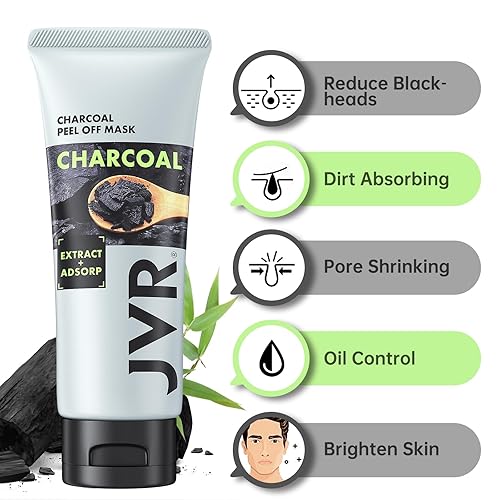 Miniatura 2 de JVR Máscara facial despegable, máscara eliminadora de puntos negros para hombres, mujeres, 2 en 1, máscara negra despegable, máscara facial