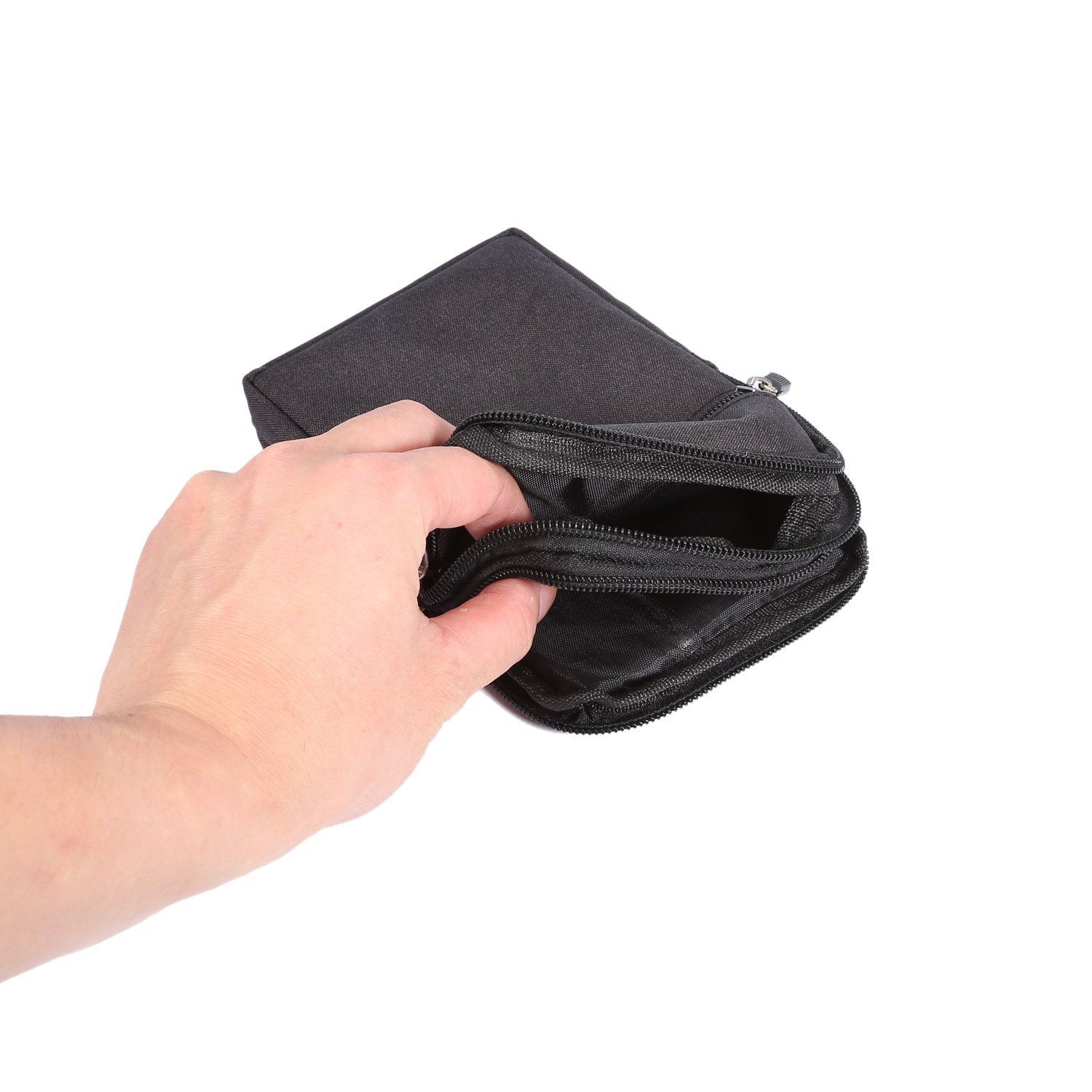 Étui Ceinture Vertical Noir Avizar - Pour Smartphone Jusqu'à 6,5 Pouces - Similicuir - Neuf