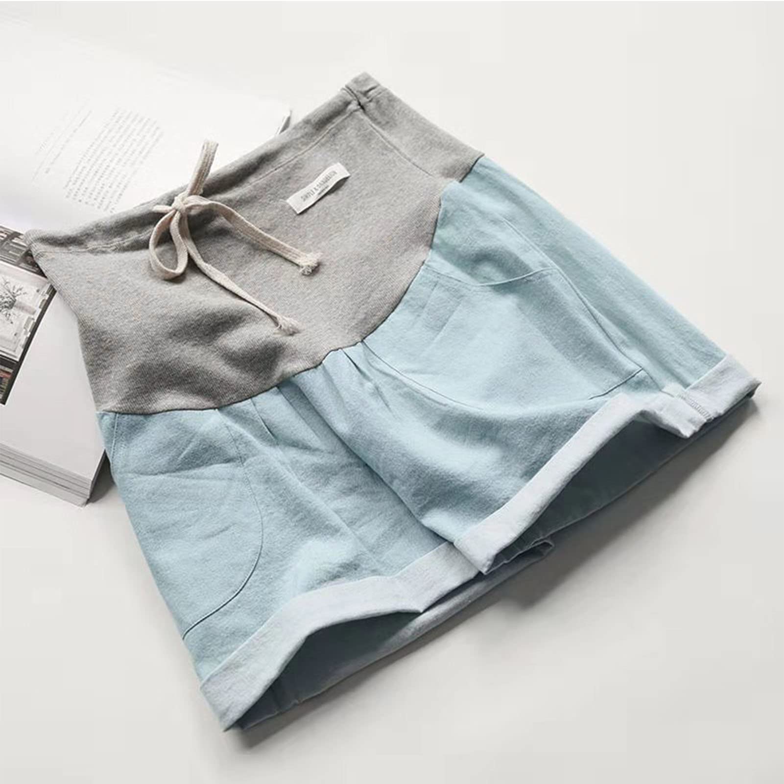 Short de Maternité en Jean Stretch pour Femme Enceinte pour l'Été (M)