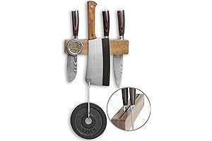 Premium 10 Inch Magnetic Knife Strip: Elegant Storage and Organization for Your Culinary Tools